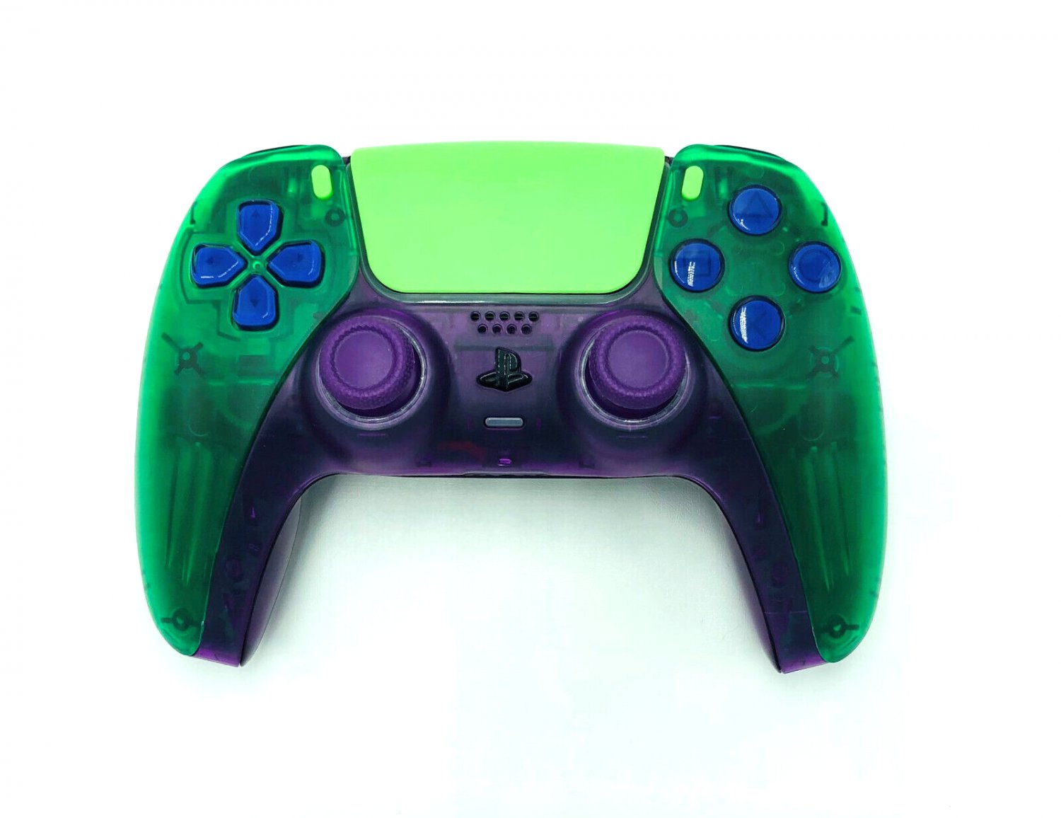 Custom Sony Dualsense Wireless Controller Playstation Ps5 Clear Green