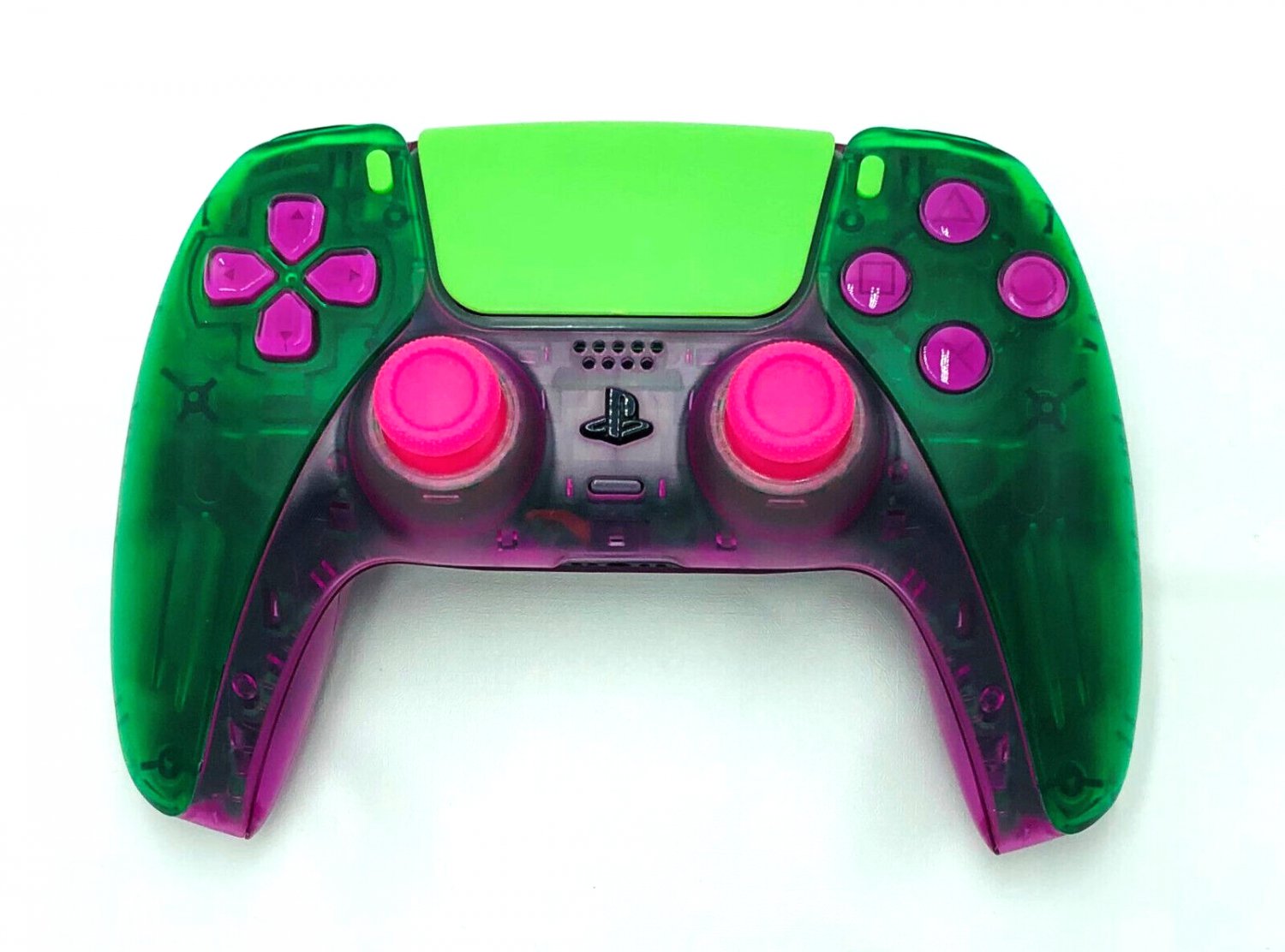 Custom Sony Dualsense Wireless Controller Playstation Ps5 Clear Green