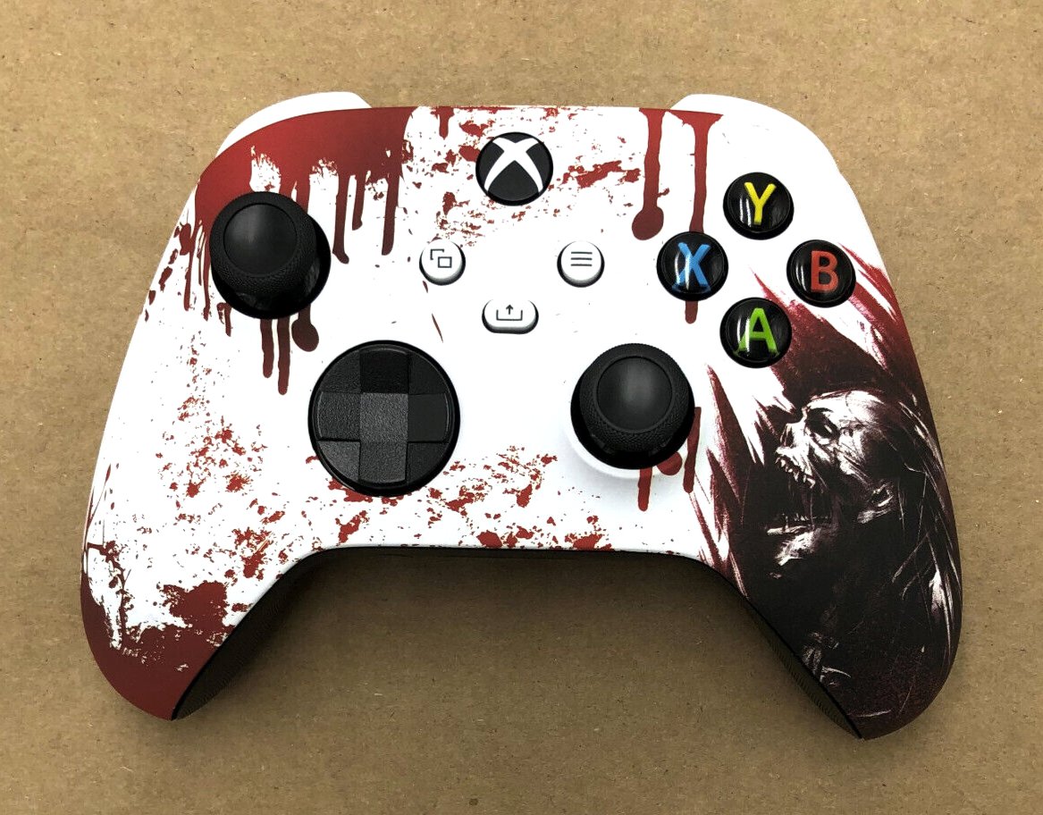 Custom Microsoft Xbox Series X / S Controller Soft Touch Blood Zombie