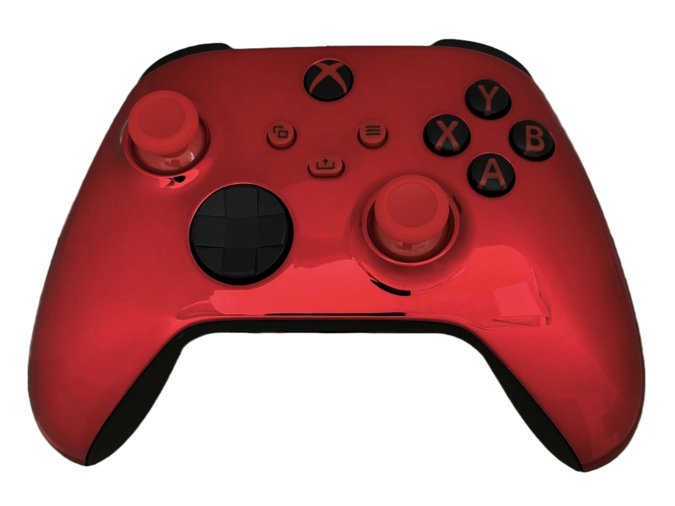 Custom Microsoft Xbox Series X Controller Glossy Chrome Red