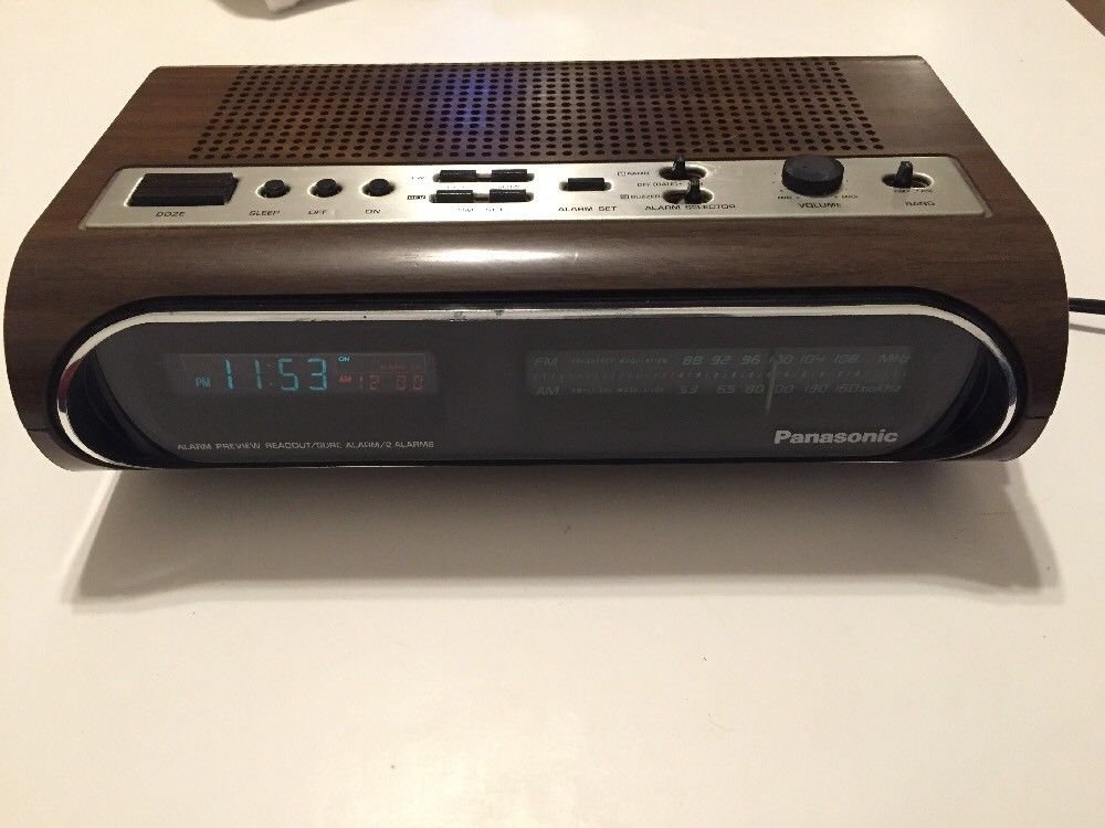 Vintage Panasonic Alarm Clock Radio RC6410 Works Perfectly