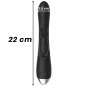 Black&silver - Adam Stimulating Vibe Silicone Rechargeable Black