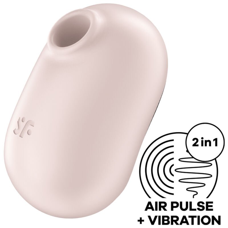 Satisfyer Pro To Go 2 Double Air Pulse Stimulator & Vibrator - Beige