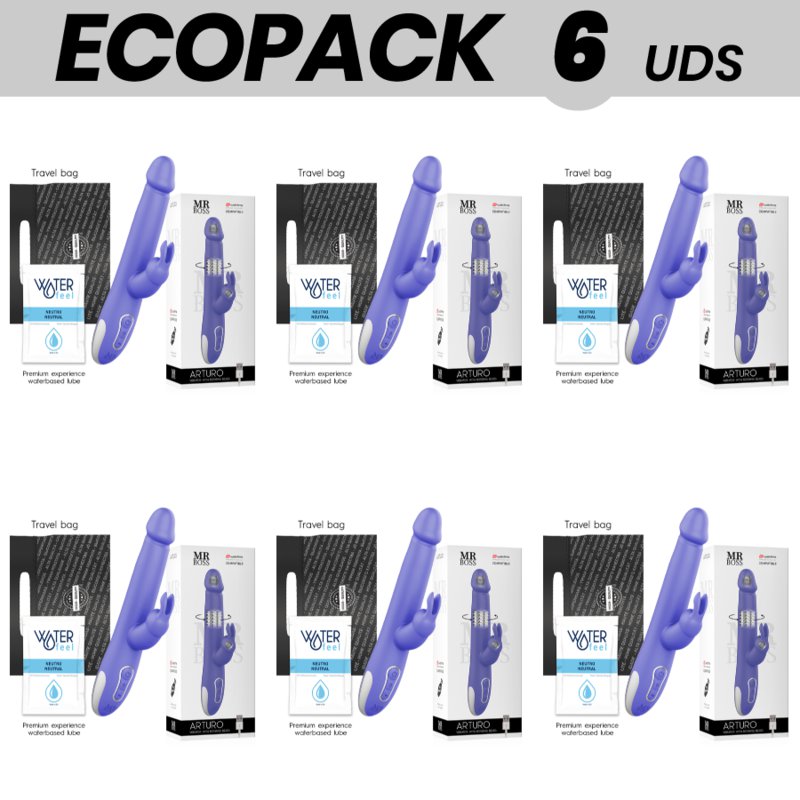 Ecopack 6 Units - Mr Boss Arturo Vibrator & Rotator Compatible Con Watchme