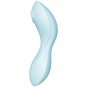 Satisfyer Curvy Trinity 5 Air Pulse Stimulator & Vibrator App - Blue