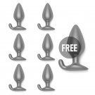 Oninder Vibrating Anal Plug Black - Free App 6+1 Free
