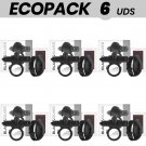 Ecopack 6 Units - Black&silver Burton Remote Control Cockring Watchme