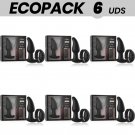 Ecopack 6 Uds - Watchme Remote Control Vibrating Anal Plug With Rotation Of Pearls