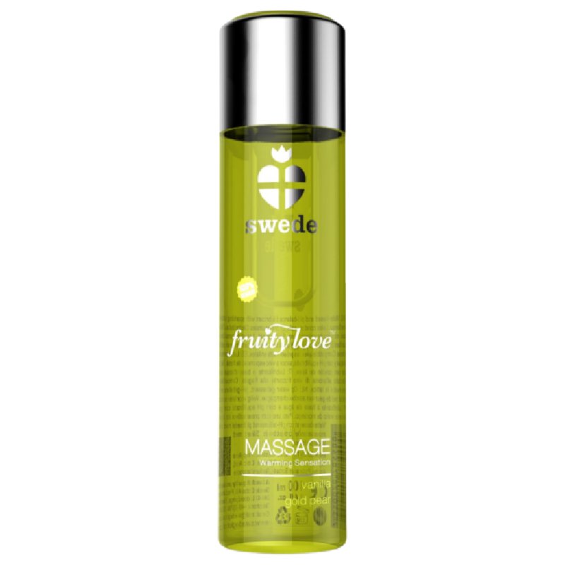 Swede Fruity Love Warming Effect Massage Oil Vanilla And Gold Pear 120 Ml