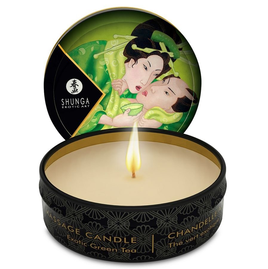 Mini Caress By Candlelight Massage Candle Exotic Green Tea