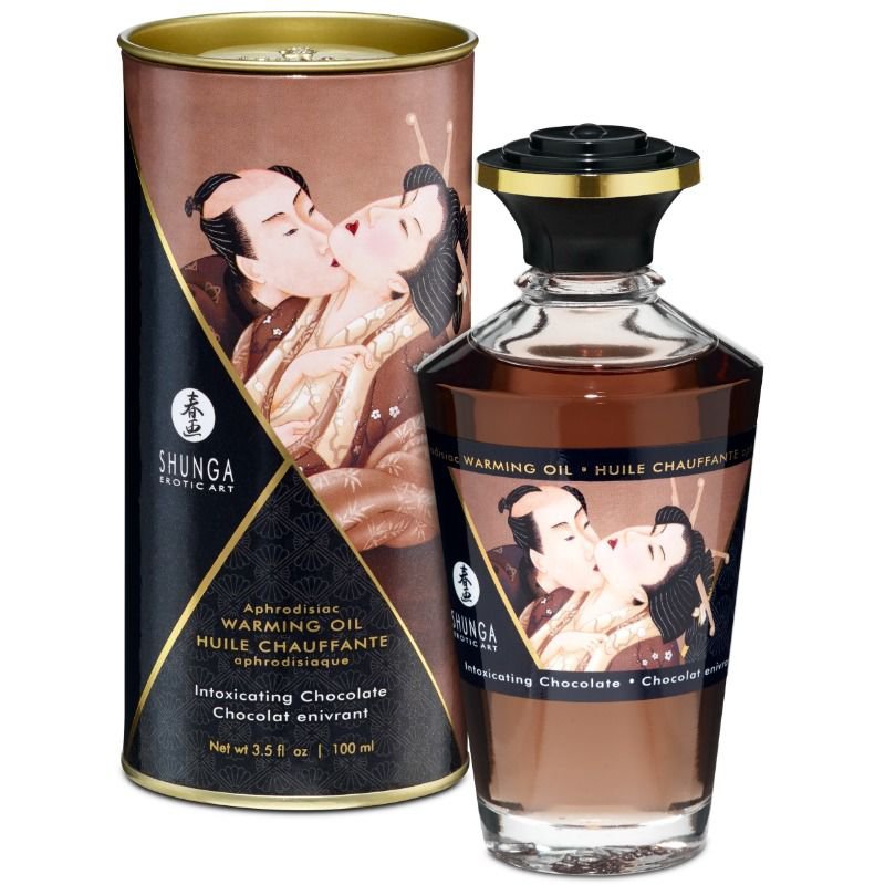 Shunga Aphrodisiac Warming Oil Chocolate 100 Ml