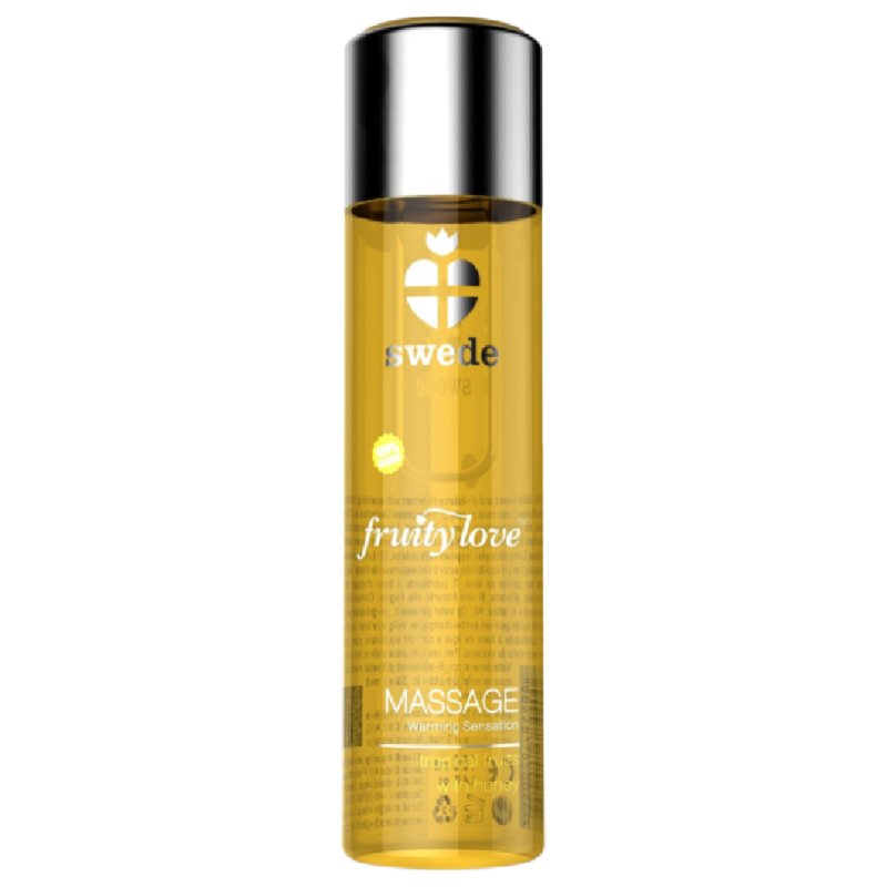 Swede Fruity Love Warming Effect Massage Oil Tropical Fruity With Honey 120 Ml