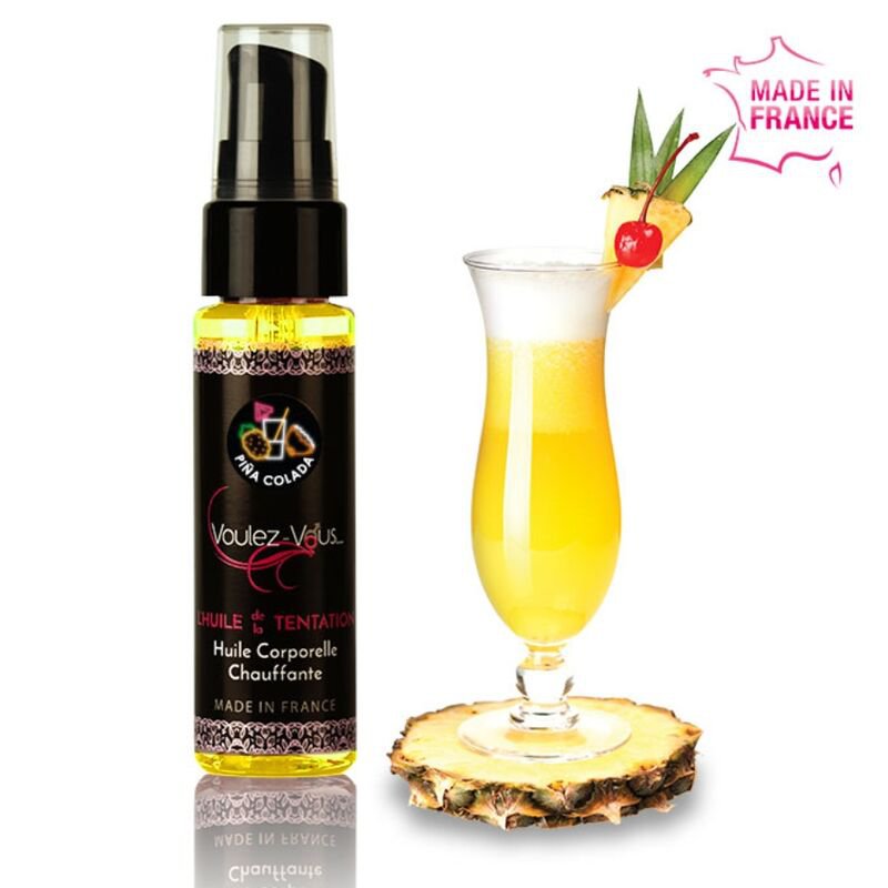 Voulez-vous Warming Body Oil- Pi&Atilde;&plusmn;a Colada 35 Ml