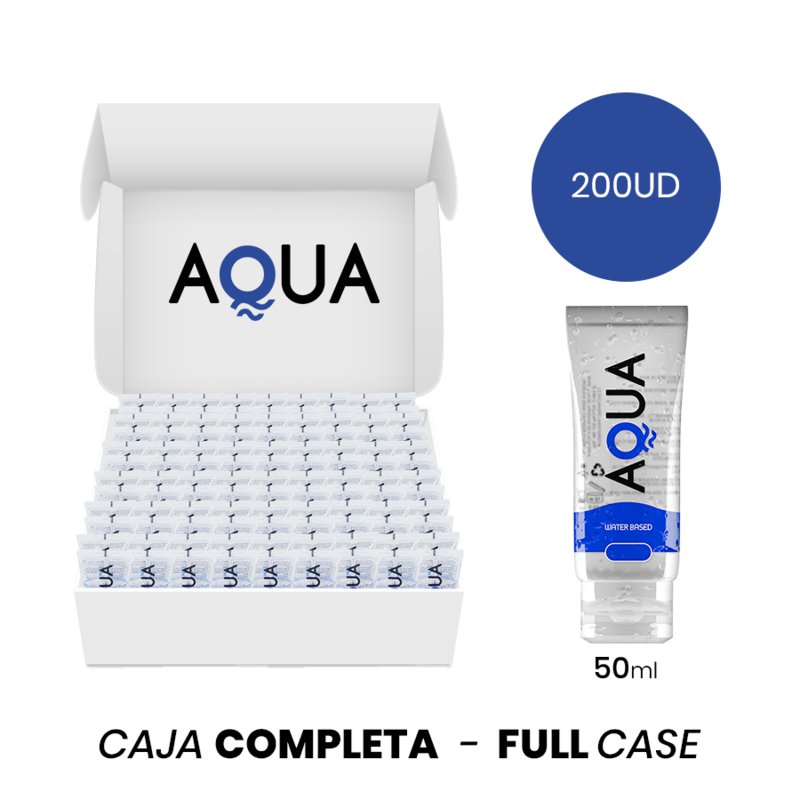 Moq 200 - Aqua Quality Waterbased Lubricant 50ml