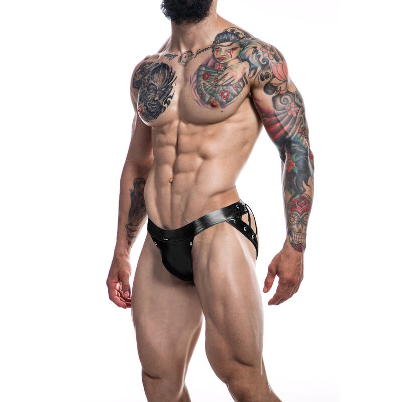 Cut4men - Jockstrap Desire Black Leatherette S