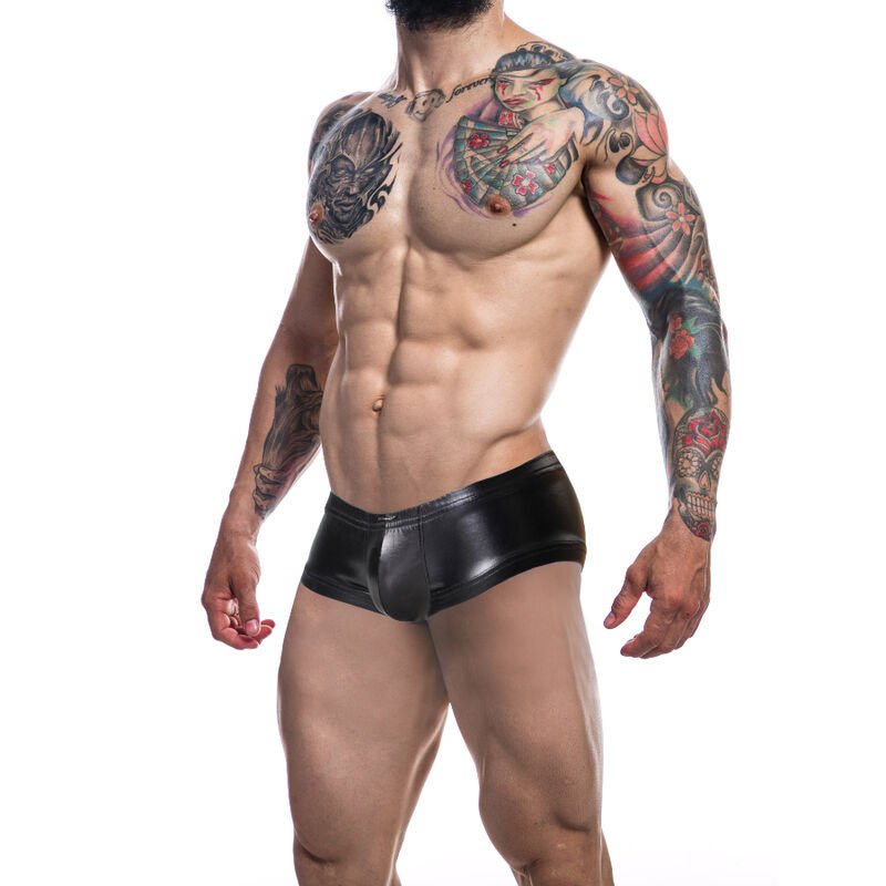 Cut4men - Booty Shorts Black Leatherette L