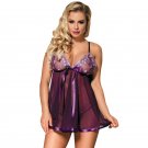 Subblime Babydoll With Bow And Shinny Details Purple L/XL