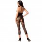 Passion Woman Bs081 Bodystocking, Black One Size