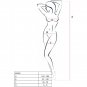 Passion Woman Bs020 Bodystocking White One Size