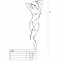 Passion Woman Bs038 Bodystocking White One Size