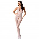Passion Woman Bs078 Bodystocking, White One Size