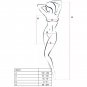 Passion Woman Bs027 Bodystocking Dress Style White One Size