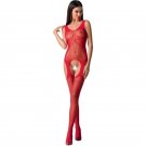 Passion Woman Bs061 Bodystocking Red One Size