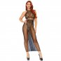 Leg Avenue Halter Dual Net Backless Dress