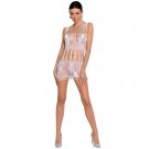 Passion Woman Bs090 Bodystocking, White One Size