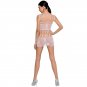 Passion Woman Bs090 Bodystocking, White One Size