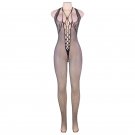 Queen Lingerie Halter Neck And Open Back Bodystocking S-l