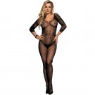 Queen Lingerie Open Crothless Long Sleeves Bodystocking S-l