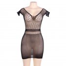 Queen Lingerie Short Sleeves Net-dress S-l