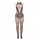 Queen Lingerie Lace And Fishnet Turtleneck Bodystocking S-l
