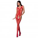 Passion Woman Bs072 Bodystocking, Red One Size