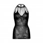 Leg Avenue Lace Mini Dress With Cut-outs One Size, Black