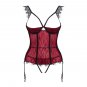 Obsessive - Denissa Corset And Thong Xl/xxl