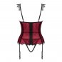 Obsessive - Denissa Corset And Thong Xl/xxl