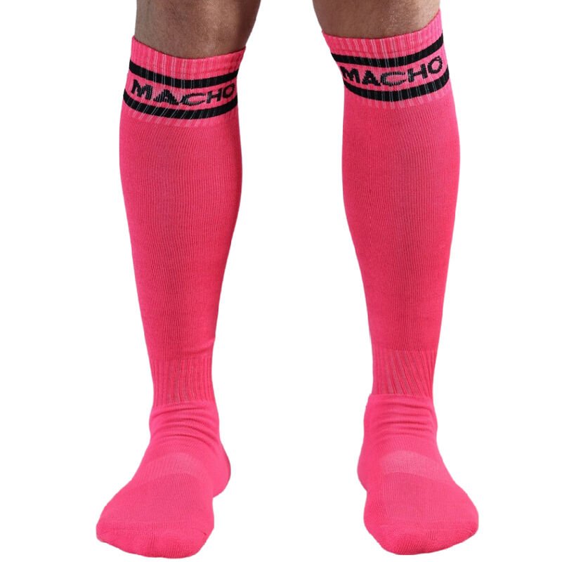 Macho Male Long Socks One Size, Pink