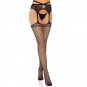 Leg Avenue Net Garter Belt Stockings One Size
