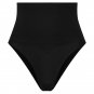 Bye Bra Seamless High Waist Thong Medium Control, Black M