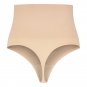 Bye Bra Seamless High Waist Thong Medium Control, Black S