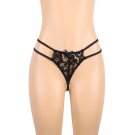 Subblime Three Pieces Set Bra+ Garter Belt + Thong L/xl