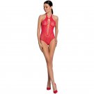 Passion Woman Bs088 Bodystocking, Red One Size