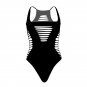 Leg Avenue Racerback Thong Bodysuit One Size, Black