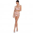 Passion Woman Bodystocking, White One Size