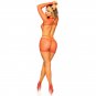 Leg Avenue Net Long Sleeved Mini Dress One Size, Red