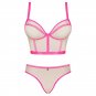 Obsessive, Nudelia Two Pieces Set, Pink S/M