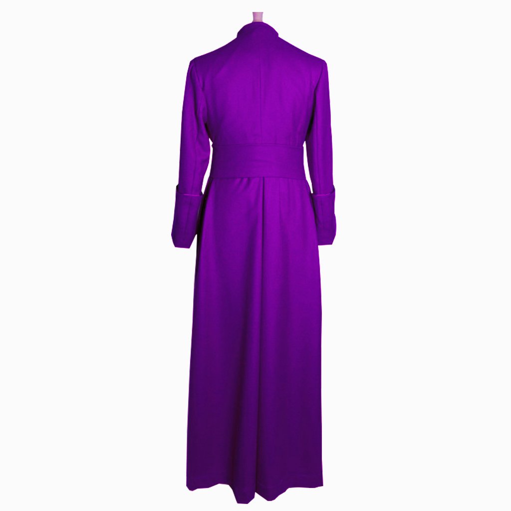 Custom Made Mens Medieval Purple Double Breasted Minister Cassock ...