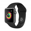 New Apple Watch Series 3 GPS - 38mm - 42mm - Space Gray With Black Sport Band